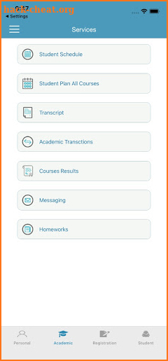 Irbid National University screenshot