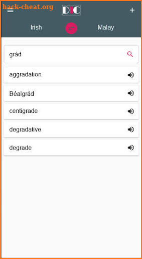 Irish - Malay Dictionary (Dic1) screenshot