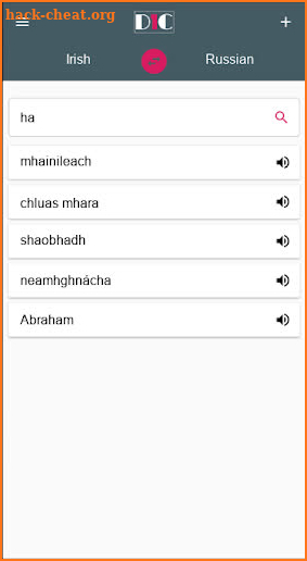 Irish - Russian Dictionary (Dic1) screenshot