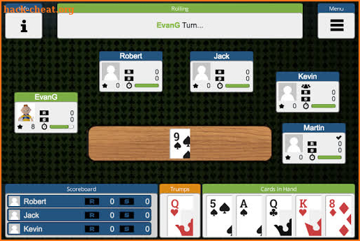 Irish25s (Twenty Five and Forty Five Card Games) screenshot