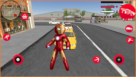 Iron Fighting  Stickman Rope Hero Miami Gangstar screenshot