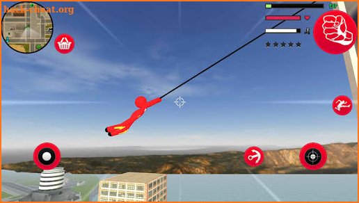 Iron Fighting  Stickman Rope Hero Miami Gangstar screenshot