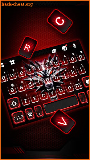 Iron Wolf 3d Keyboard Theme screenshot