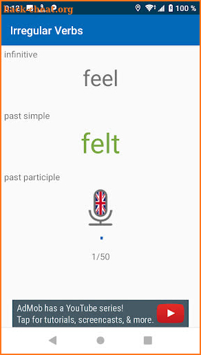 Irregular Verbs - Online Education - Speak & Learn screenshot