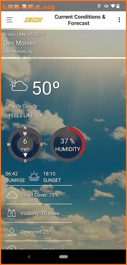 ISCN Weather screenshot