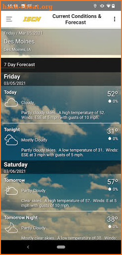 ISCN Weather screenshot