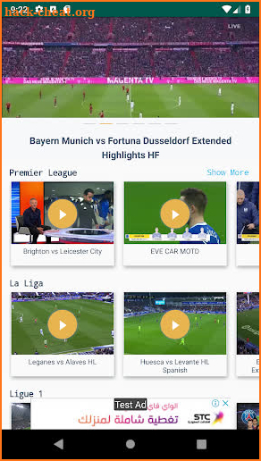 iSeaLive - Live & Highlights Football Matches screenshot