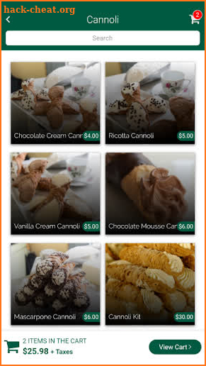 Isgro Pastries screenshot