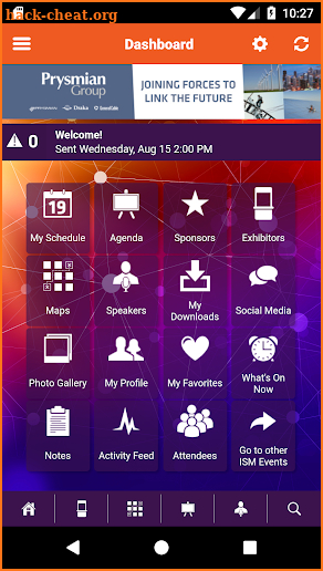 ISM Events App screenshot