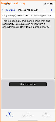 iSpeechRecorder screenshot