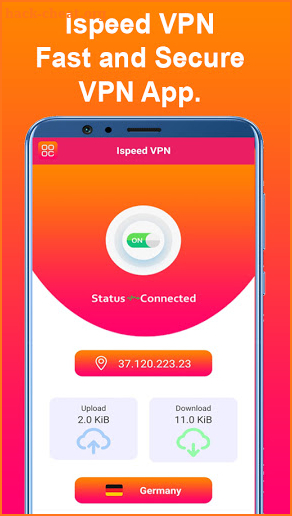 Ispeed VPN : Fast and Secure VPN screenshot