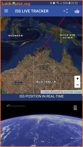 ISS Live Tracker screenshot