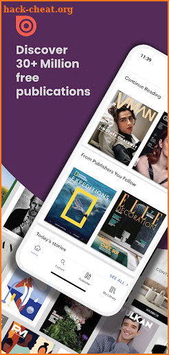 Issuu: magazines & books screenshot