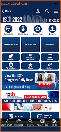 ISTH Events screenshot