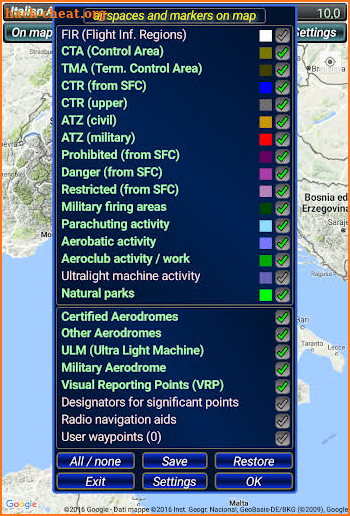 Italian Airspace Pro screenshot