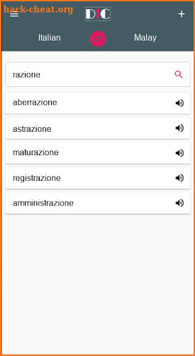 Italian - Malay Dictionary (Dic1) screenshot