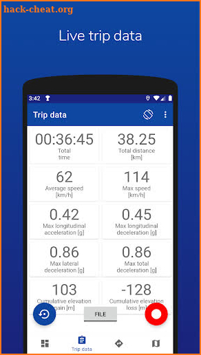 IterTrax, GPS logger for cars and motorbikes screenshot