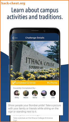 Ithaca College Traditions Challenge screenshot