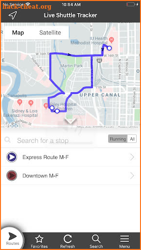 IU Health Shuttle screenshot