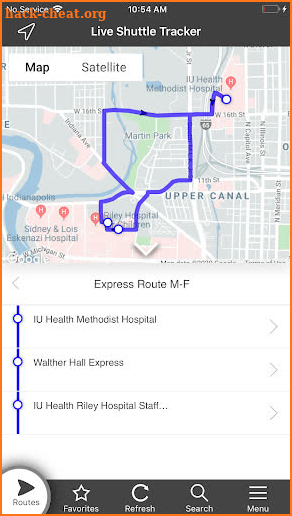 IU Health Shuttle screenshot