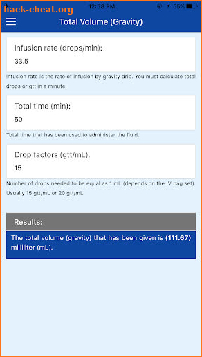 IV Infusion Calculator: Pump & Dosage Calculations screenshot