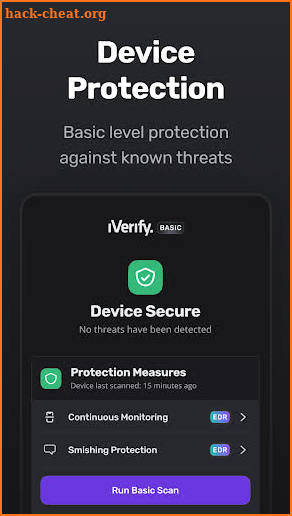 iVerify Basic screenshot