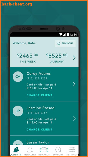 Ivy Pay - Therapist app screenshot