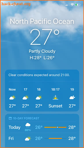 iWeather OS15 Forecast Weather screenshot