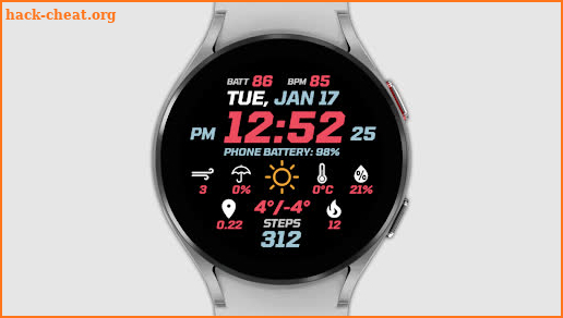 IWF Digital Pro watch face screenshot