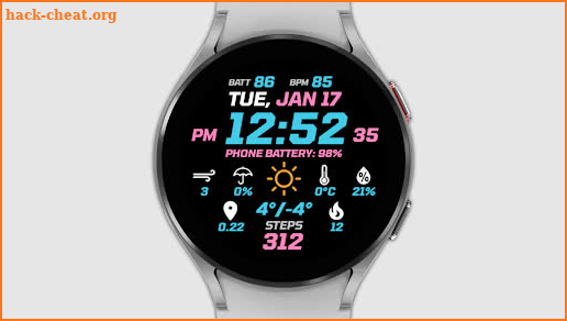 IWF Digital Pro watch face screenshot