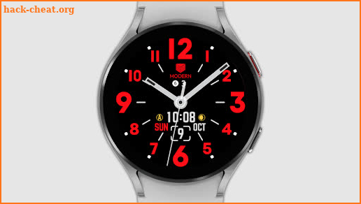 IWF Flat 3 in 1 watch face screenshot