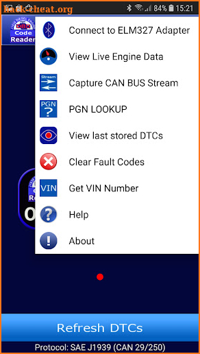 J1939 OBD Code Reader screenshot