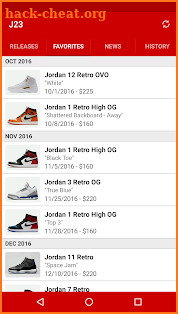 J23 - Jordan Release Dates screenshot