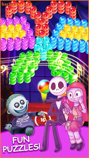 Jack Skellington Pop it - Bubble Shooter game 2022 screenshot