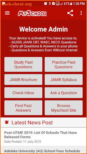 JAMB CBT + WAEC Past Questions screenshot