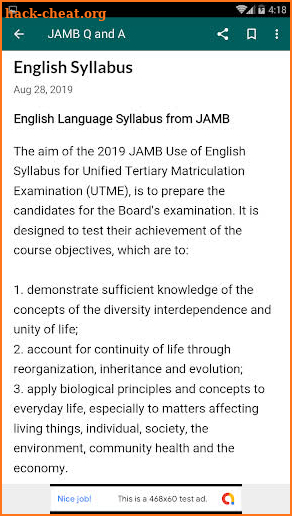 JAMB Past Questions & Answers + CBT Pr. (Offline) screenshot