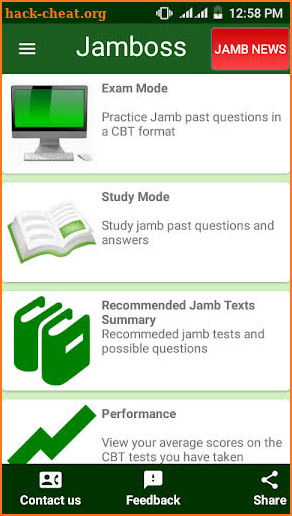 Jamboss (JAMB CBT + POST-UTME + WAEC + NECO) screenshot