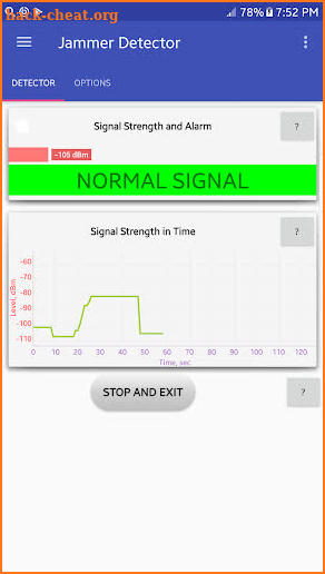 Jammer Detector screenshot