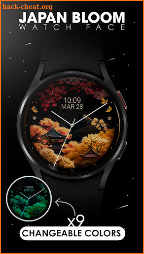 Japan Bloom Watch Face screenshot