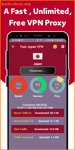 Japan VPN - A Fast, Unlimited, Free VPN screenshot