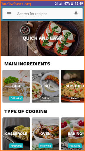 Japanese food recipes screenshot