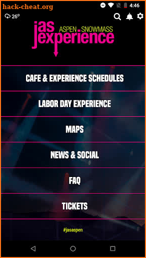 JAS Aspen Snowmass Experience App screenshot