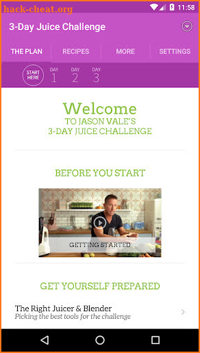 Jason’s 3-Day Juice Challenge screenshot