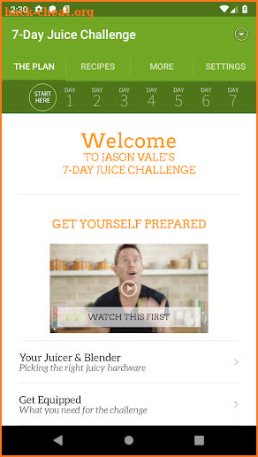 Jason’s 7-Day Juice Challenge screenshot
