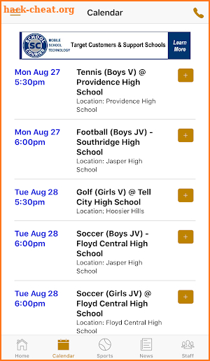 Jasper High School Athletics screenshot