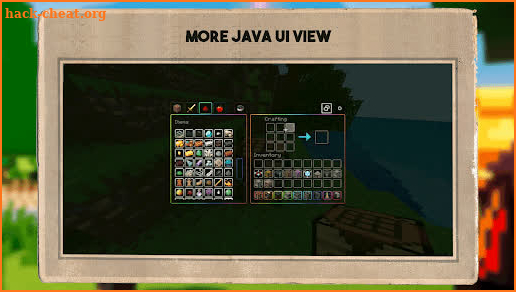 Java UI Texture Pack Mod MCPE screenshot