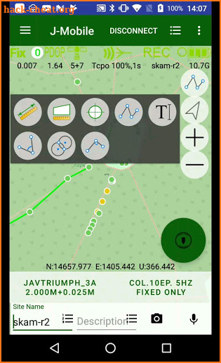 JAVAD Mobile Tools screenshot