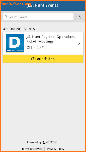 JBHT Events screenshot