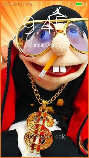 Jeffy The Rapper 2 Lock Screen screenshot