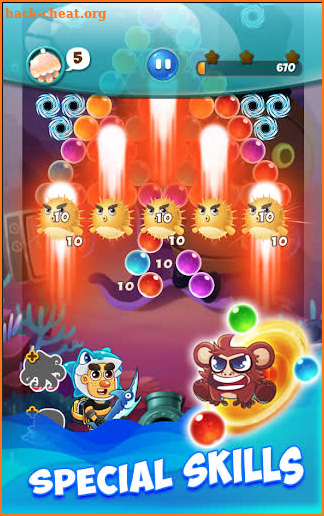 Jelly Pop! Bubble Shooter Recuse | Save the Ocean screenshot